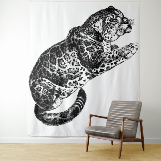 Tapisserie de Cheetha (En situation)