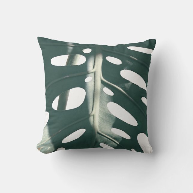 Tapisserie de Coussin à Feuille Vert Pâle (Recto)