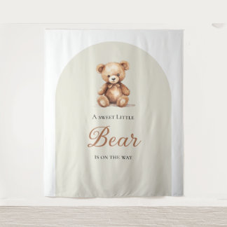 Tapisserie de douche pour bébé ours en peluche