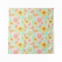 Tapisserie de fleurs de tournesol - Boho clair déc