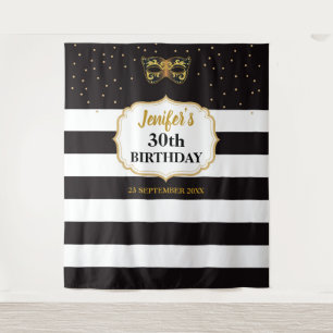 Tapisserie de fond de fête d'anniversaire de bal m