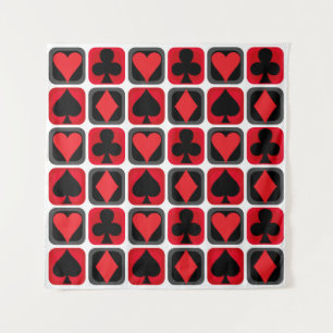 Tapisserie de fond de forme de carte de poker de c