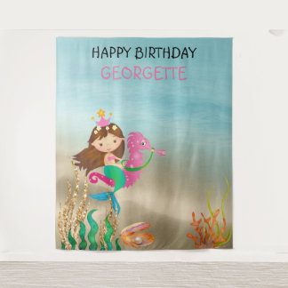 Tapisserie de fond de photo de sirène