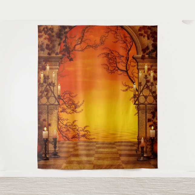 Tapisserie de fond de photo Halloween (Devant)