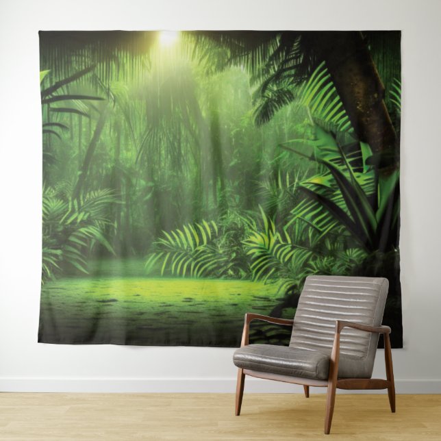 Tapisserie de la forêt tropicale (En situation (horizontale))