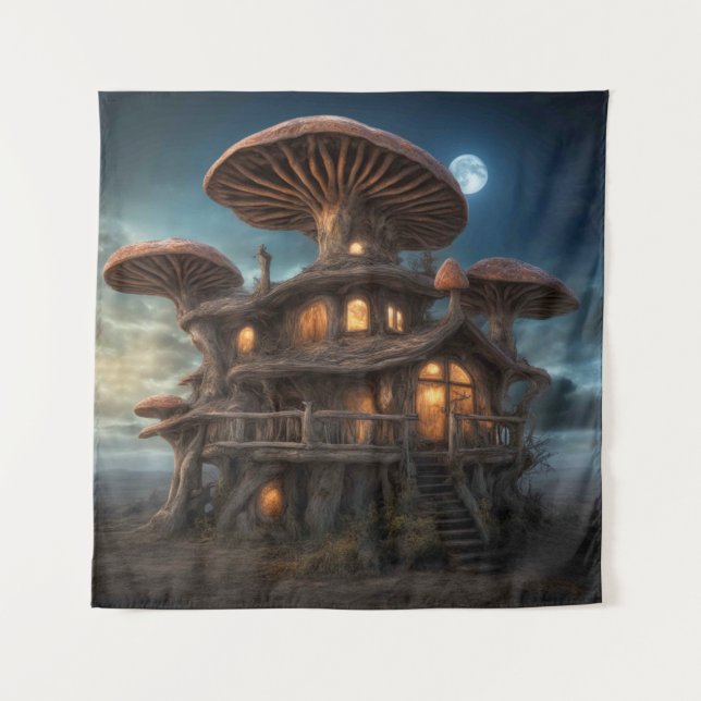 Tapisserie de la maison de champignons (Devant)