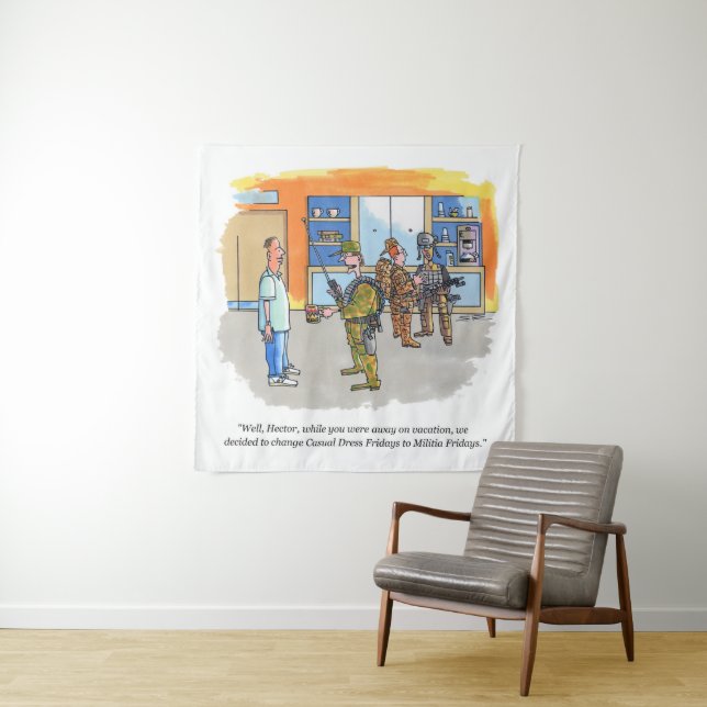 Tapisserie de la milice vendredi (En situation)