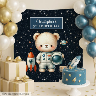 Tapisserie de la soirée Ours de l'espace pour garç