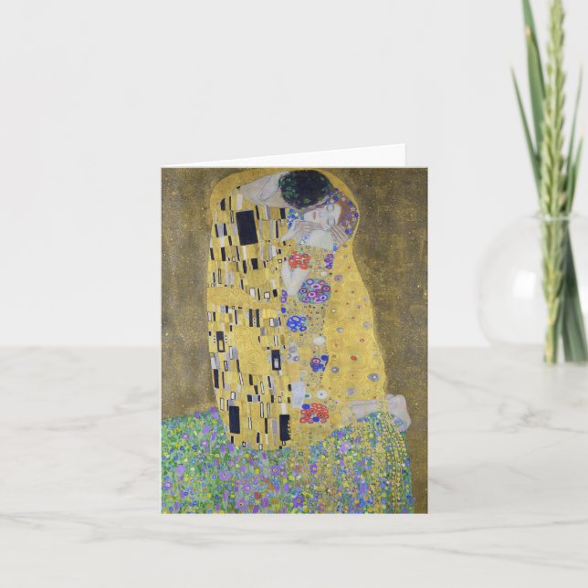 Tapisserie de l'amour : un baiser en or de Klimt V (Devant)