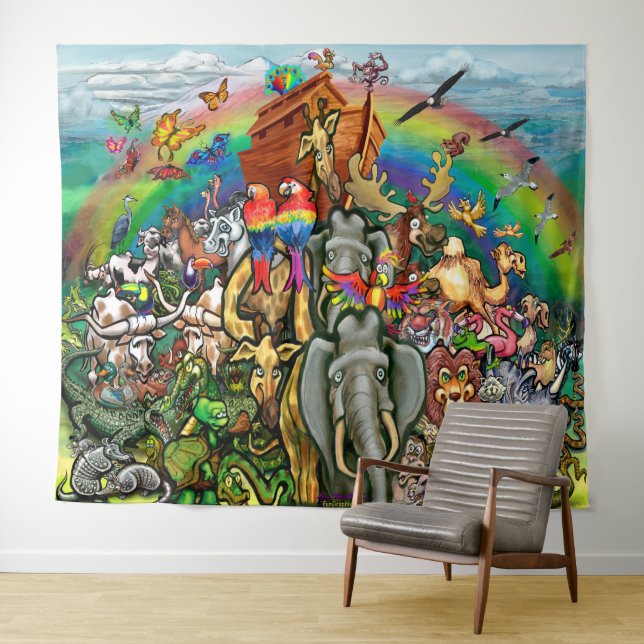 Tapisserie de l'arche de Noah (En situation (horizontale))