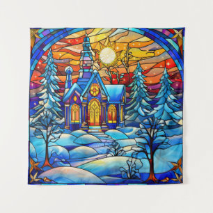 Tapisserie de l'église en verre tendu