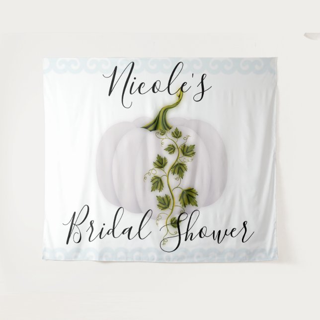 Tapisserie de mariage chic automnal avec histoire  (Devant (Horizontal))