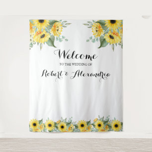Tapisserie de mariage de bienvenue de verdure de t