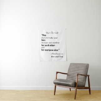 Tapisserie de mariage personnalisée