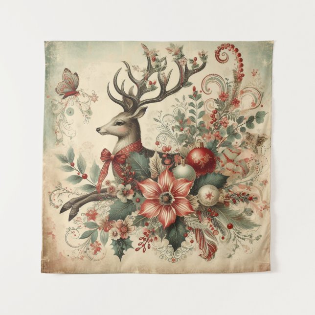 Tapisserie de Noël vintage (Devant)