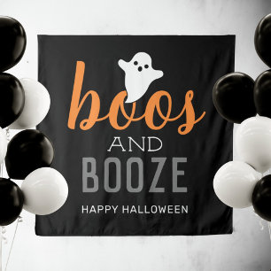 Tapisserie de panneau de fête Halloween "Boos and 