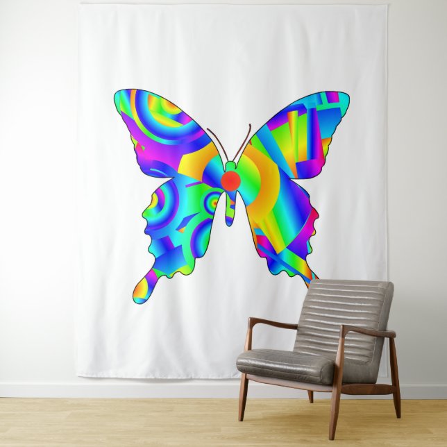 Tapisserie de papillon d'été (En situation)
