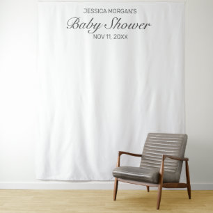 Tapisserie de photo de Baby Shower minimaliste mod