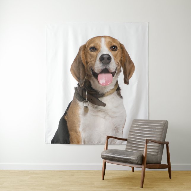 Tapisserie de photo de caniche Beagle mignon (En situation)