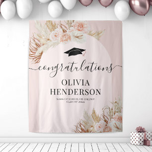 Tapisserie de remise de diplôme Herbe des Pampas R