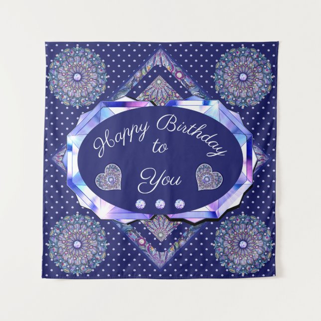 Tapisserie de Rosace bleue (Devant)