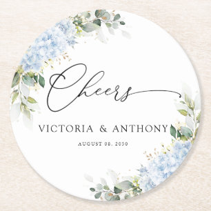 Tapisserie de sous-verre rond pour mariage aux fle