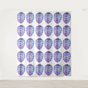 Tapisserie de violet Pinecones