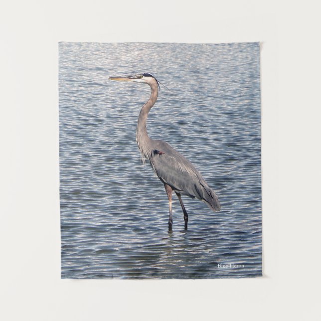 Tapisserie d'eau de Blue Heron (Devant)