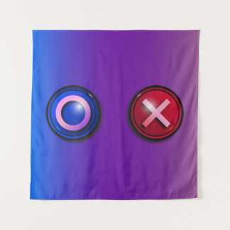 Tapisserie Dégradé Boutons de Vote Bleu Rouge