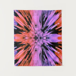 Tapisserie d'explosion rose en poudre