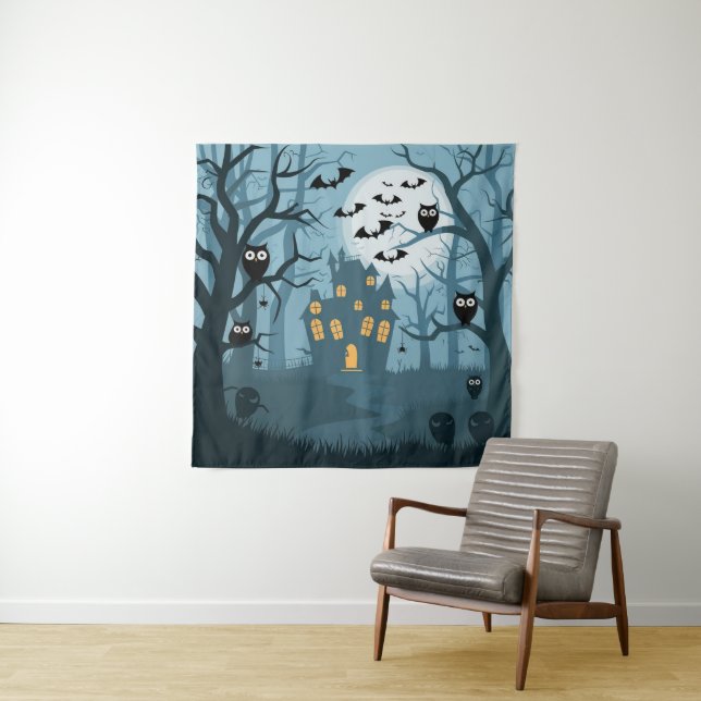 Tapisserie d'Halloween (En situation)