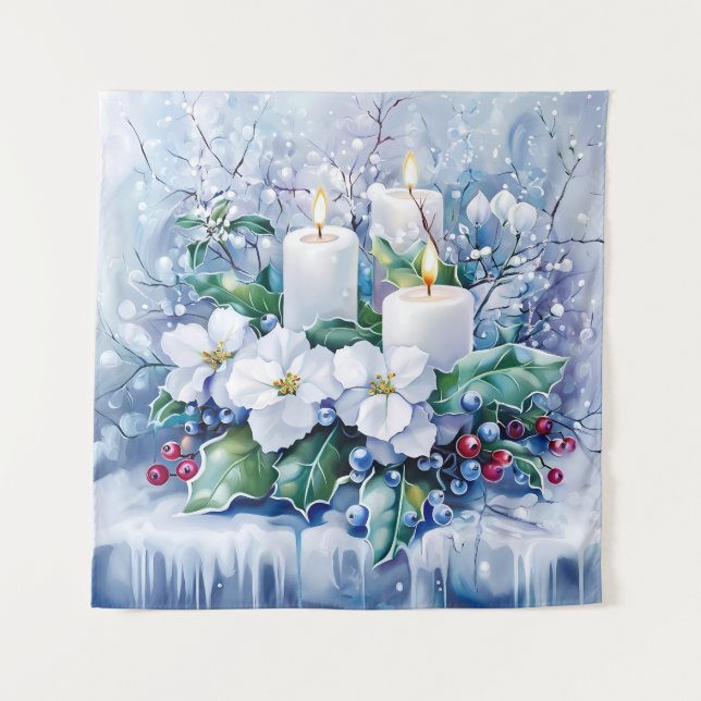 Tapisserie d'hiver bleu (Devant)