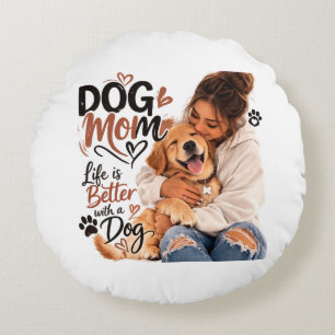 Tapisserie Dog Mom   Coussin de Teddy Bear Mignon 