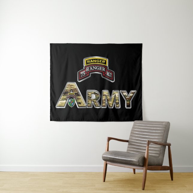 Tapisserie du 75e régiment de rangers (En situation (horizontale))