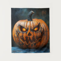 Tapisserie du Citrouille d'Halloween