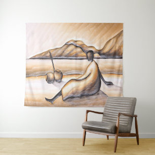 Tapisserie du paysage africain