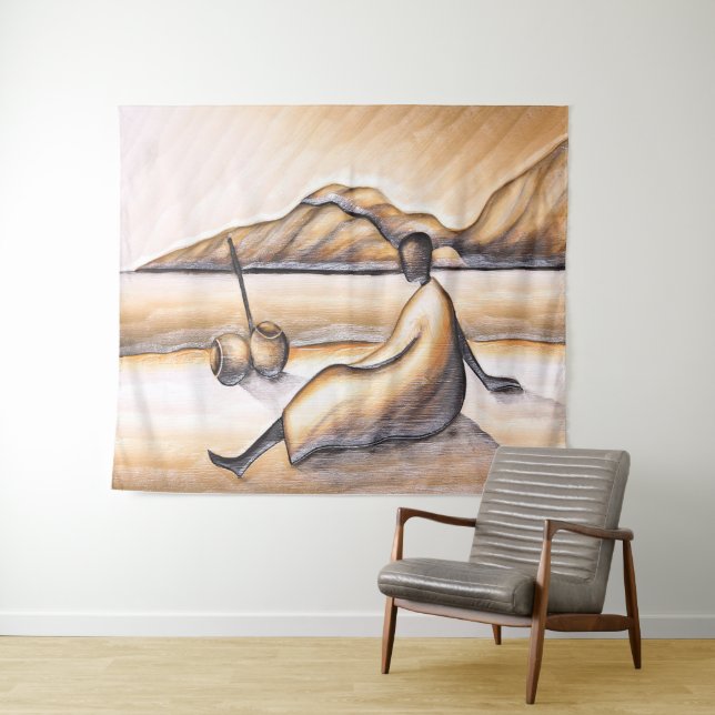 Tapisserie du paysage africain (En situation (horizontale))