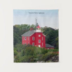 Tapisserie du phare de Marquette Harbor