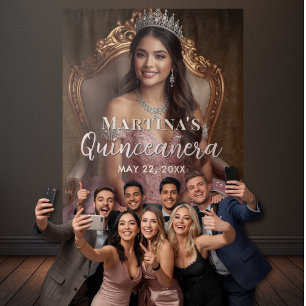 Tapisserie Élégante pour Quinceañera Fond de Photo