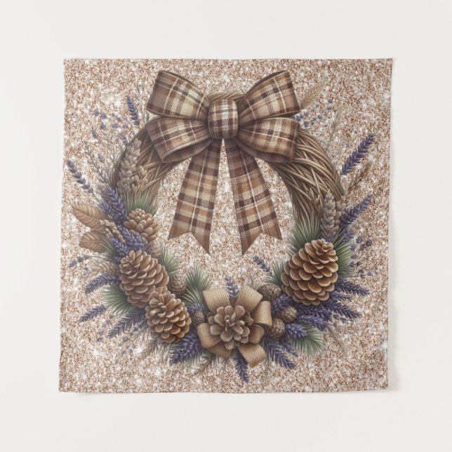 Tapisserie en feuille de pin (Devant)