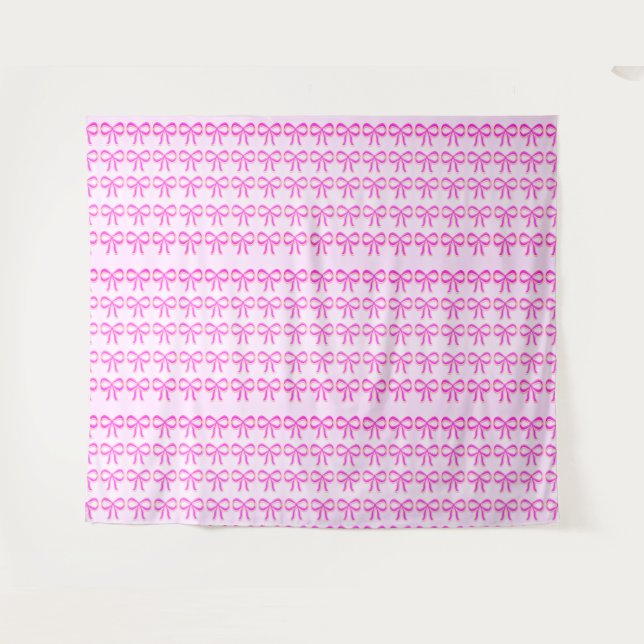 Tapisserie Extra Large Rubans Roses 223 cm x 264 c (Devant (Horizontal))
