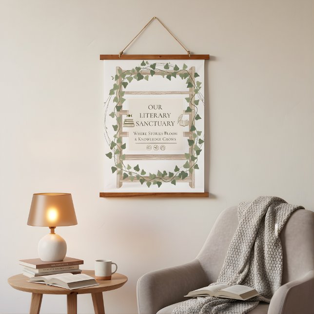 Tapisserie Fleurs Enlacées de Lierre (Ivy Wrapped Flowers Tapestry)