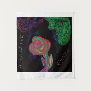 Tapisserie florale africaine aux couleurs brillant