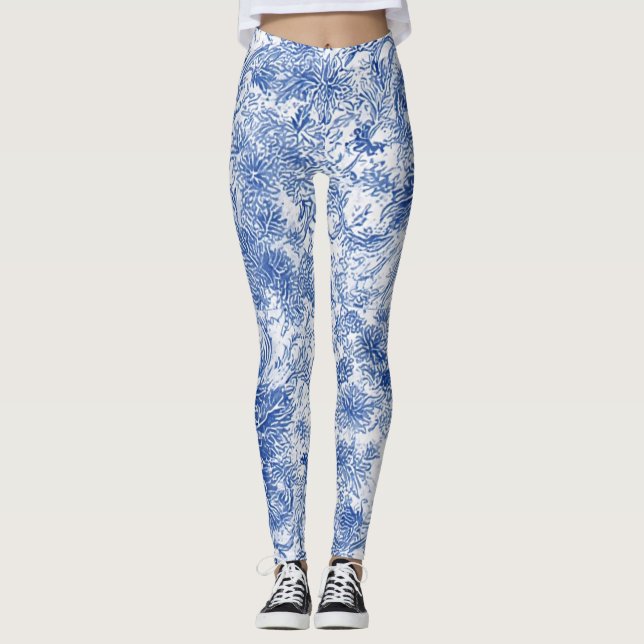 Tapisserie florale Delft - Leggings (Devant)