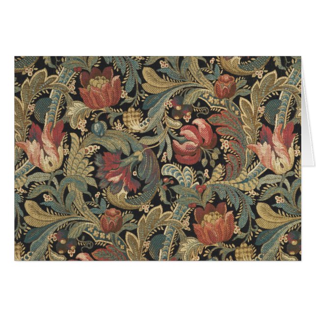 Tapisserie florale riche Brocade Antique Classique (Devant horizontal)
