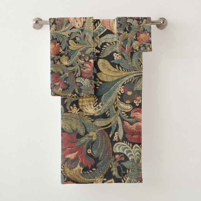 Tapisserie florale riche Brocade Antique Classique (En situation)