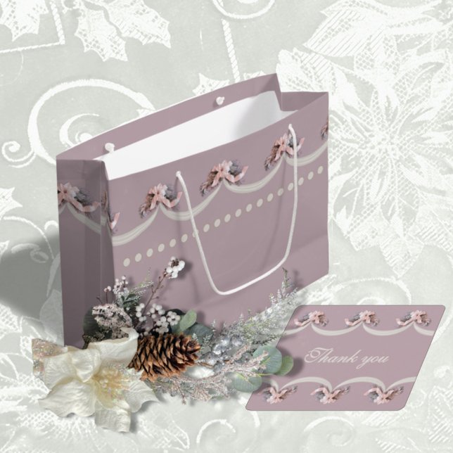 Tapisserie florale victorienne en sac cadeau Rose (Créateur téléchargé)