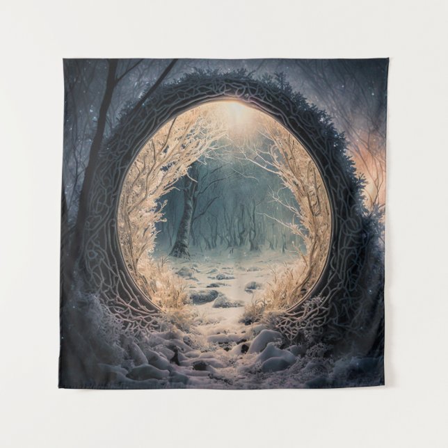 Tapisserie forestière enchantée (Devant)