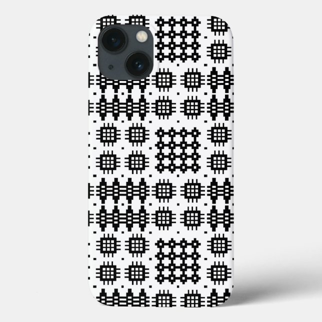 Tapisserie galloise noir, blanc iPhone 6 Coque Xtr (Verso)