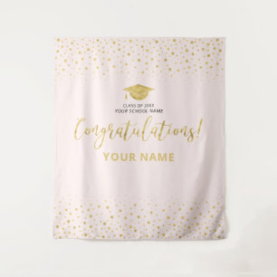 Tapisserie Gold & Blush Confetti   Félicitations D